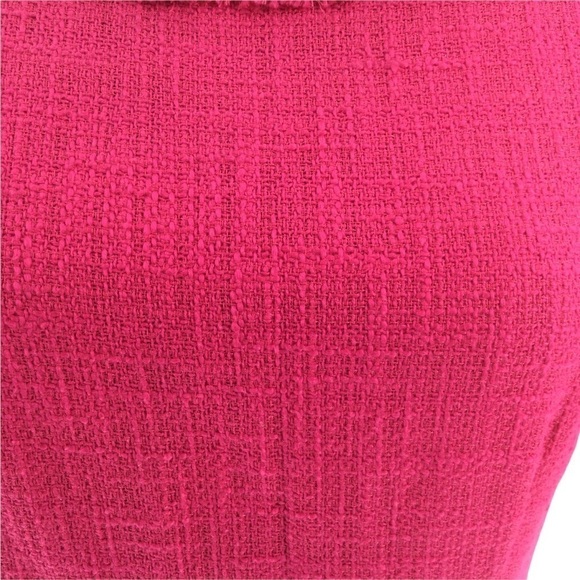 Karl Lagerfeld Paris Pink Tweed Eyelash Dress - Picture 11 of 12